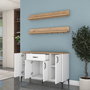 Hanah Home Armario Multiusos JE233 - 4697 Blanco y Nogal